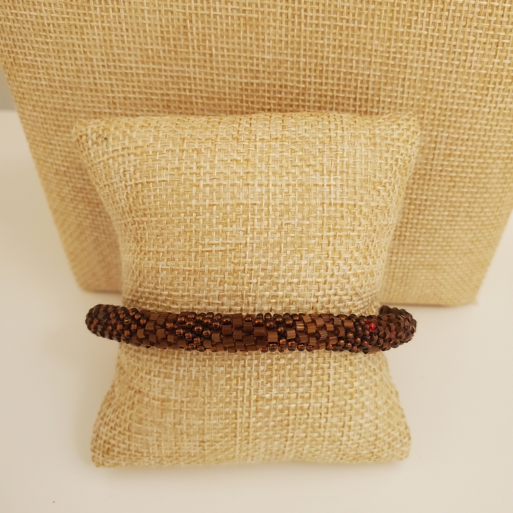 Brown Beaded Bracelet